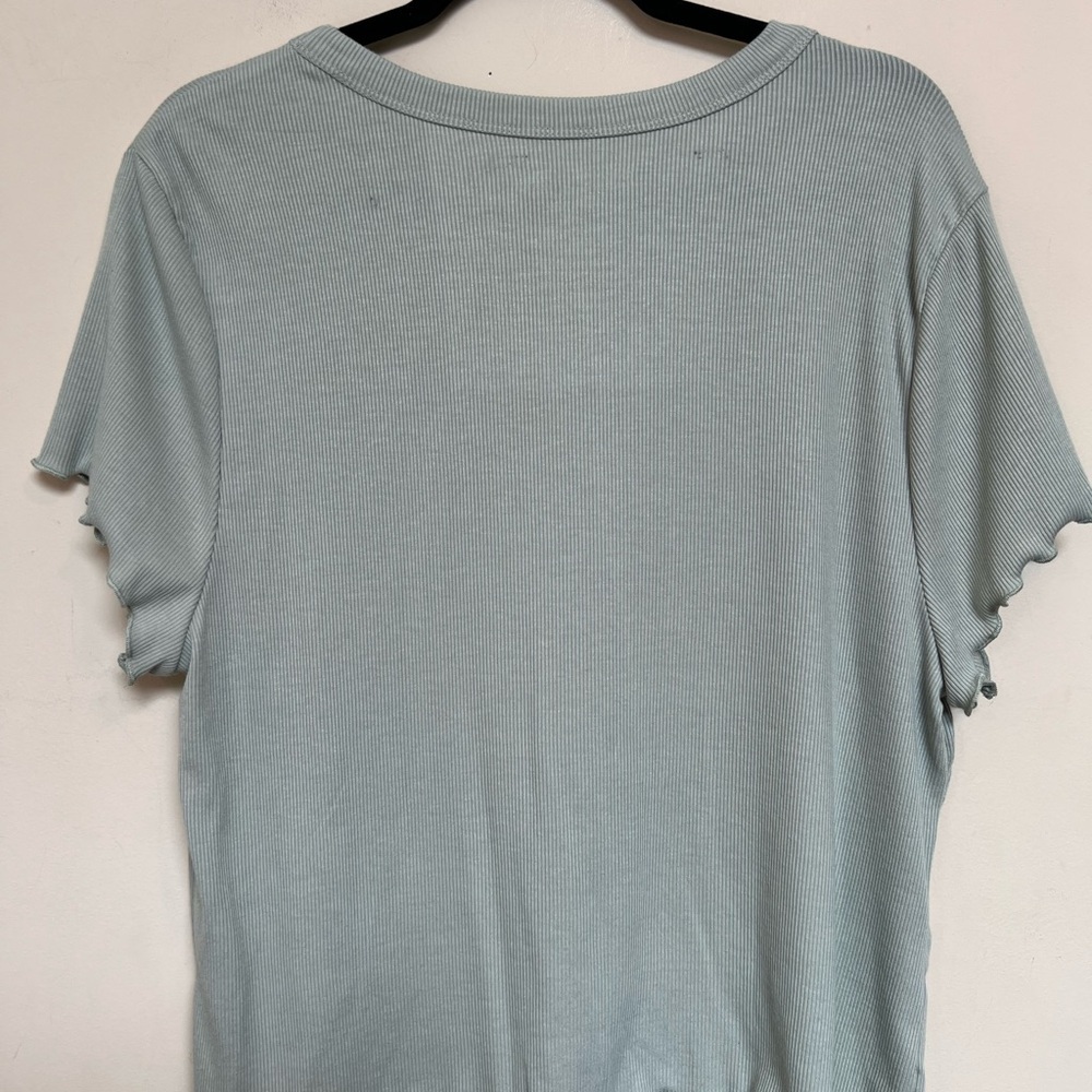 The Spring Shop Fashion Logo T-Shirt in Light Green - Picture 3 of 4